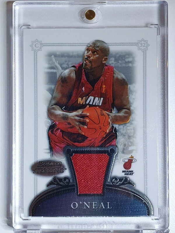 2006 Bowman Sterling Shaquille O'Neal #PATCH Game Worn Jersey - Ready to Grade