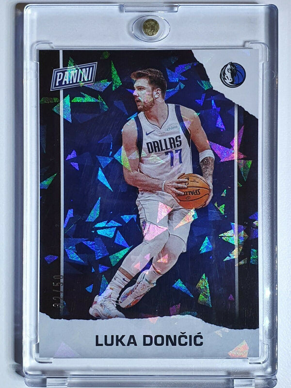 2021 Panini Luka Doncic #BK15 BLUE CRACKED ICE Holo /50 - Ready to Grade