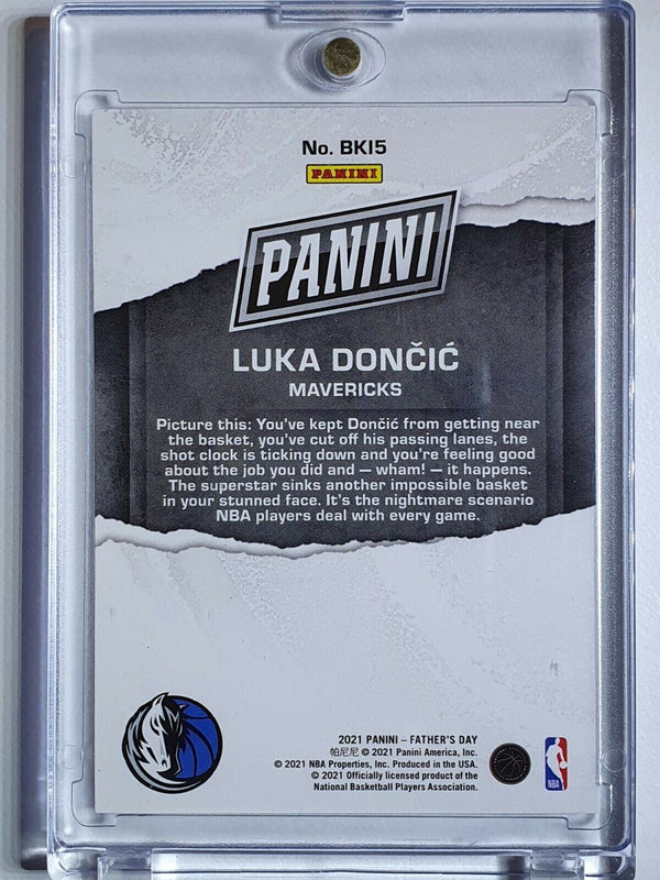 2021 Panini Luka Doncic #BK15 BLUE CRACKED ICE Holo /50 - Ready to Grade