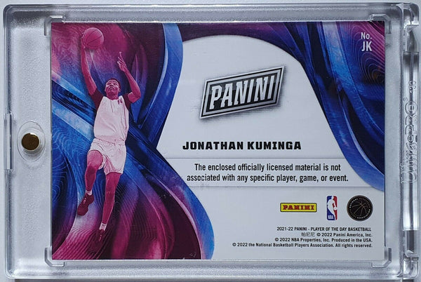 2021 Panini Jonathan Kuminga Rookie #PATCH MOON LAVA /50 Jumbo Jersey - Rare