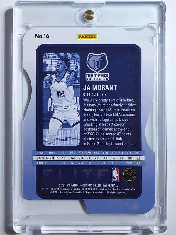 2021 Donruss Elite Ja Morant #16 RED /88 SP Die Cut - Ready to Grade