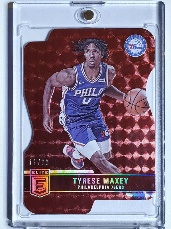 2021 Donruss Elite Tyrese Maxey #54 RED /88 SP Die Cut - Ready to Grade