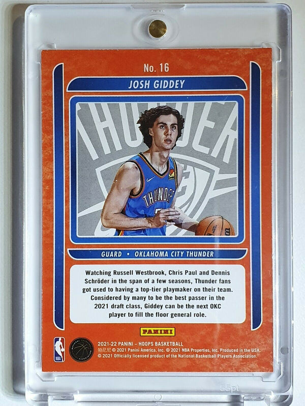 2021 NBA Hoops Josh Giddey Rookie #16 WINTER HOLO RC Class of 2021 - Rare
