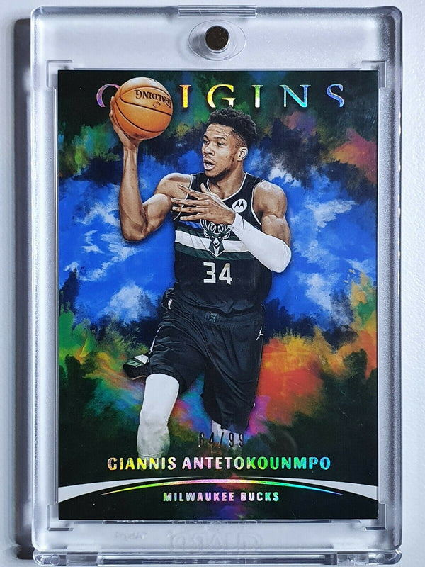 2021 Panini Origins Giannis Antetokounmpo #34 BLUE /99 - Ready to Grade