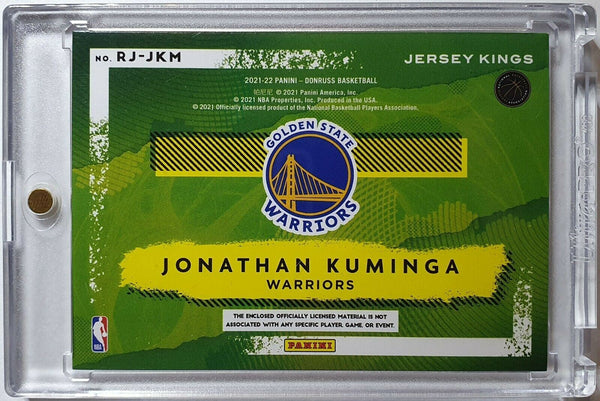 2021 Donruss Jonathan Kuminga Rookie #PATCH Jersey Kings RC - Ready to Grade