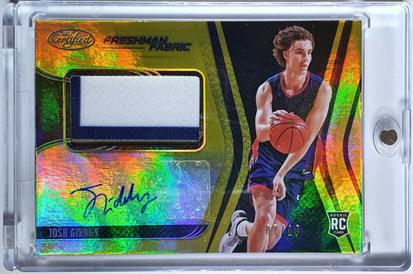 2021 Panini Chronicles Josh Giddey Rookie Patch AUTO PRIME /10 RPA - Rare