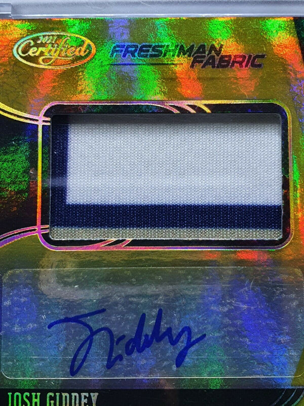 2021 Panini Chronicles Josh Giddey Rookie Patch AUTO PRIME /10 RPA - Rare