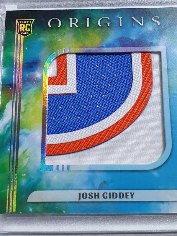 2021 Origins Josh Giddey Rookie #PATCH TURQUIOSE /25 PRIME 4 Color Jersey - Rare