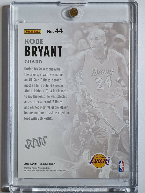 2016 Panini Black Kobe Bryant #40 SONIC WEDGES /50 Holo - Ready to Grade