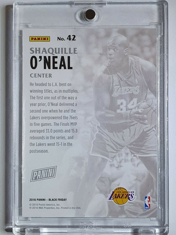 2016 Panini Black Shaquille O'Neal #42 SONIC WEDGES /50 Holo - Ready to Grade