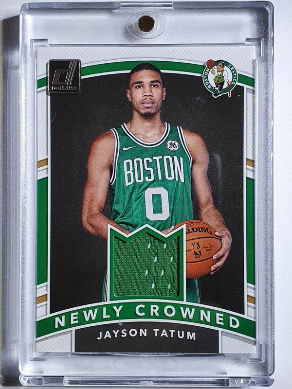 2017 Panini Donruss Jayson Tatum Rookie #PATCH Player Worn - Ready for Grading