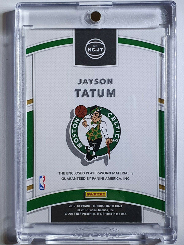 2017 Panini Donruss Jayson Tatum Rookie #PATCH Player Worn - Ready for Grading