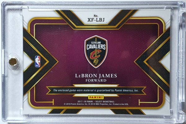 2017 Panini Select LeBron James #PATCH Game Worn Jersey - Ready to Grade