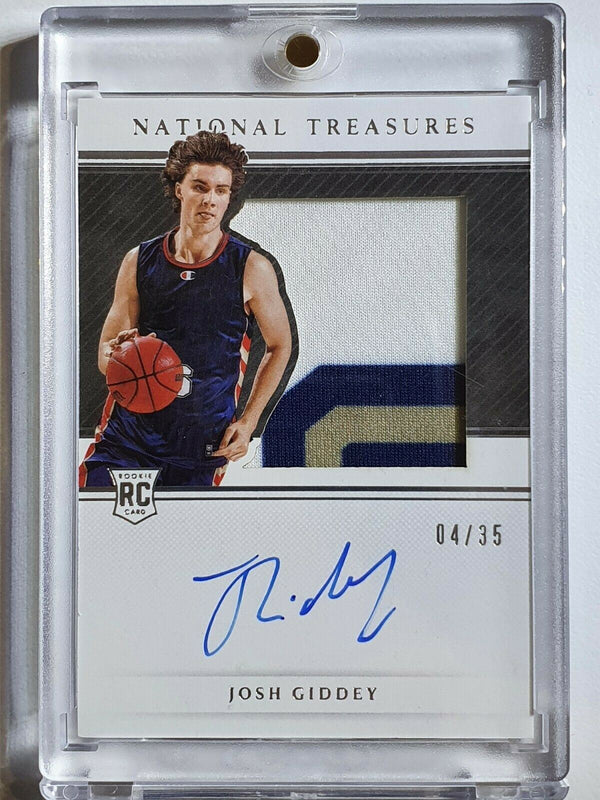 2021 National Treasures Josh Giddey Rookie #PATCH AUTO /35 - Very Rare