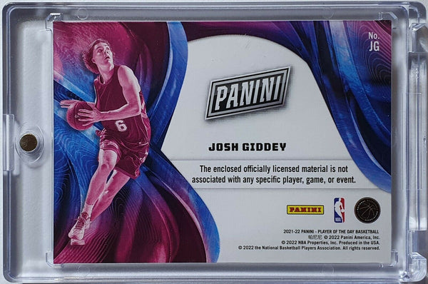 2021 Panini Josh Giddey Rookie #PATCH MOON LAVA /50 - Jumbo 2 Color Jersey