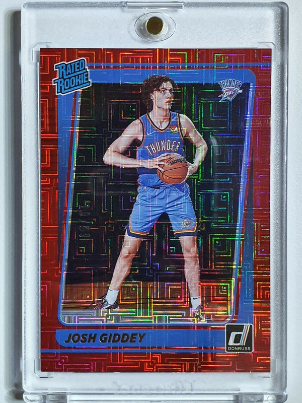 2021 Donruss Josh Giddey Rookie #202 RED CHOICE /99 Prizm RC - Ready to Grade