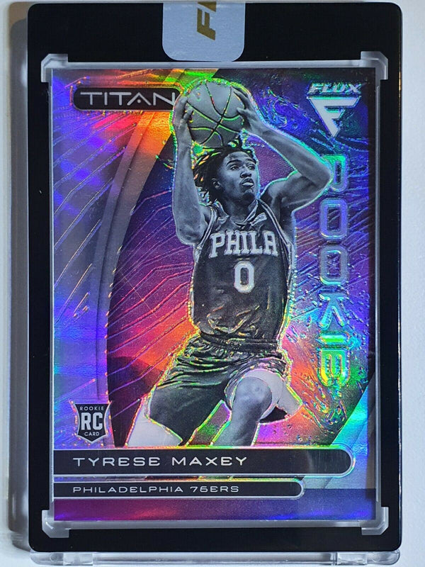 2020 Flux Tyrese Maxey Rookei #19 Titan SILVER RC Uncirculated - Panini Sealed