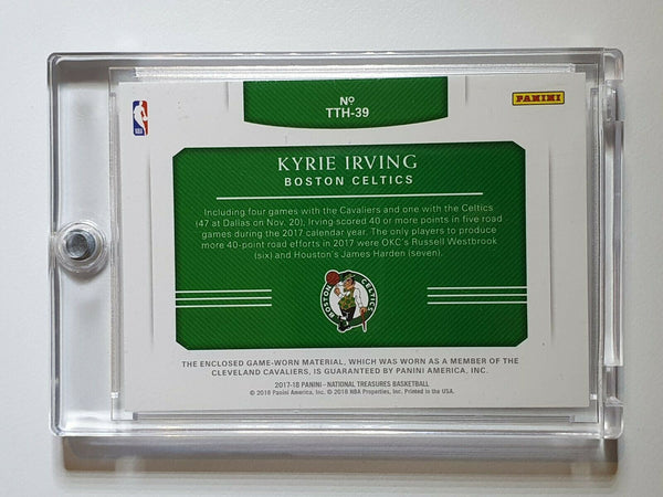 2017 National Treasure Kyrie Irving #PATCH /49 Game Worn Jersey - Ready to Grade