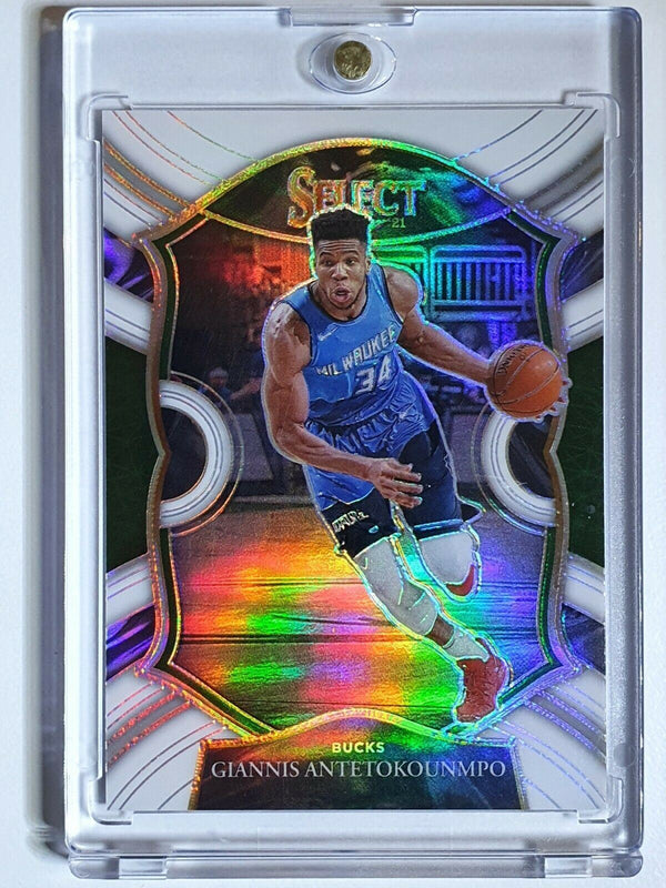 2021 Select Giannis Antetokounmpo #35 DIAMOND WHITE /149 - Ready to Grade