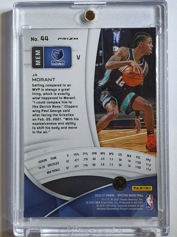 2020 Spectra Ja Morant #44 VARIATION RED Prizm - Ready to Grade