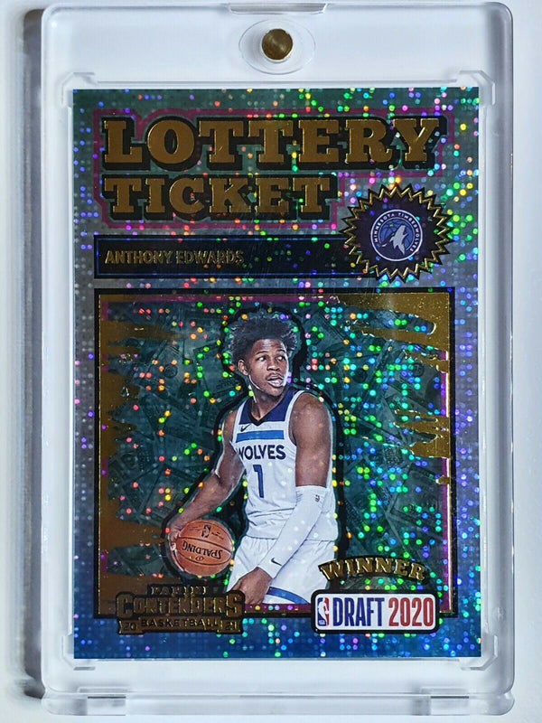 2020 Contenders Anthony Edwards Rookie #11 Lottery Ticket SPARKLE - Rare