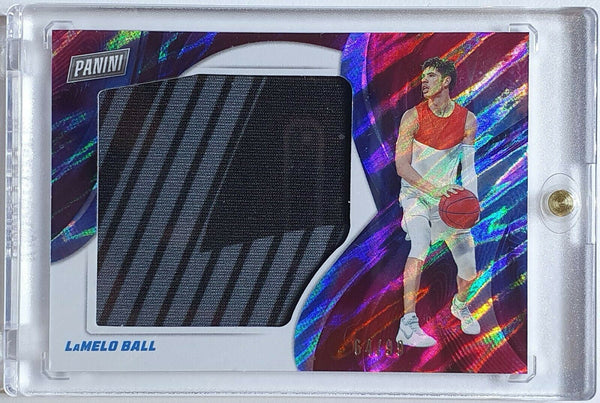 2021 Panini LaMelo Ball #PATCH MOON LAVA /99 Worn Jersey Letters Swatch - Rare