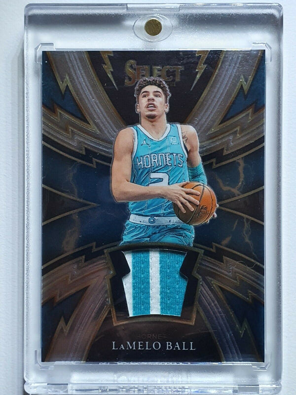 2020 Select Lamelo Ball Rookie #PATCH SPARKS 2 Color Jersey RC - Ready to Grade