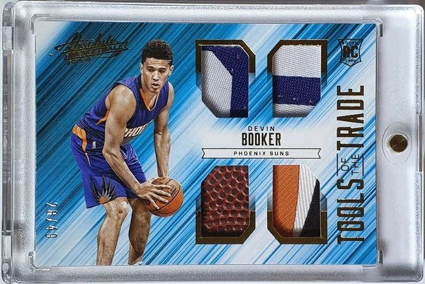 2015 Absolute Devin Booker Rookie PRIME #PATCH /49 & Used Ball - Ready to Grade