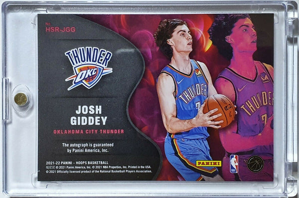 2021 NBA Hoops Josh Giddey AUTO HOLO Rookie Signatures - Ready to Grade