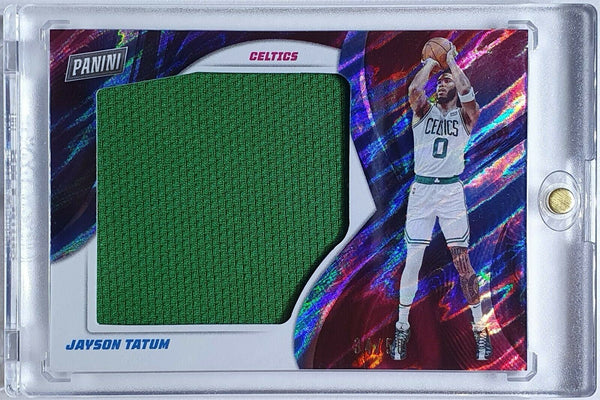 2021 Panini Jayson Tatum #PATCH MOON LAVA /50 Prizm Jumbo Jersey - Rare