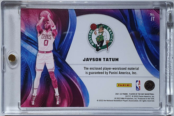 2021 Panini Jayson Tatum #PATCH MOON LAVA /50 Prizm Jumbo Jersey - Rare