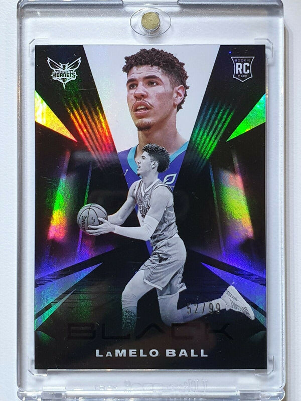 2020 Panini Black LaMelo Ball Rookie #78 VARIATION HOLO /99 - Ready to Grade