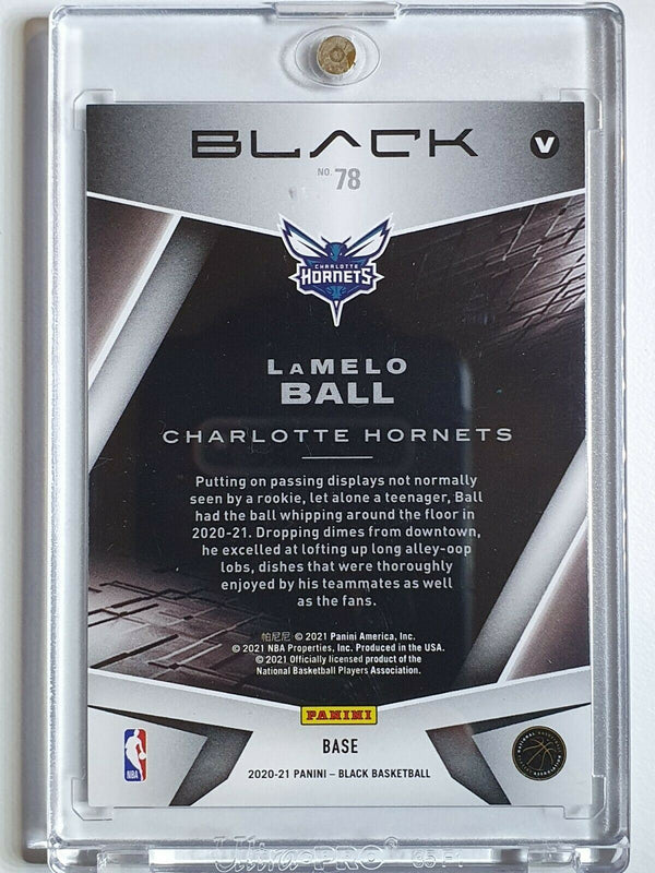 2020 Panini Black LaMelo Ball Rookie #78 VARIATION HOLO /99 - Ready to Grade