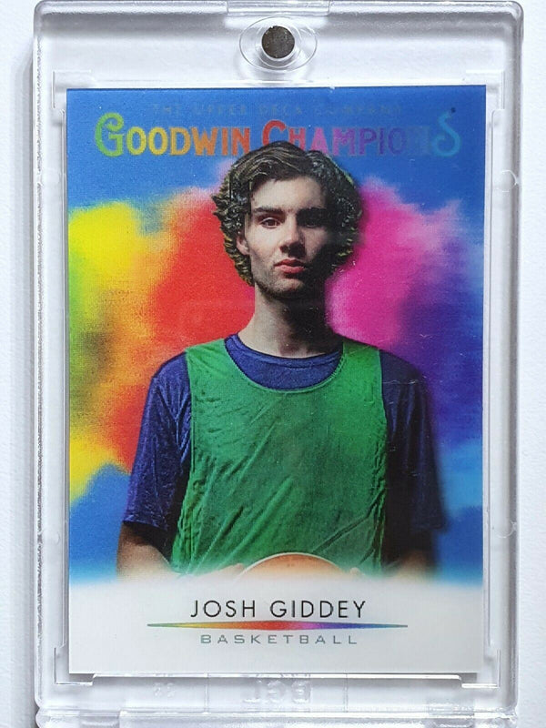 2021 Upper Deck Josh Giddey Rookie 3D LENTICULAR Prizm Goodwin Champions RC