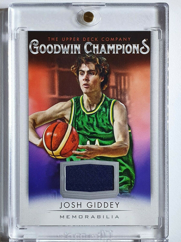 2021 Upper Deck Josh Giddey Rookie #PATCH Jersey RC - Goodwin Champions