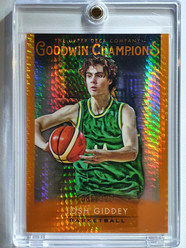 2021 Upper Deck Josh Giddey Rookie #26 ORANGE HYPER /399 - Goodwin Champions