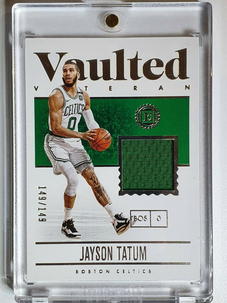 2019 Panini Encased Jayson Tatum #PATCH /149 Game Worn Jersey