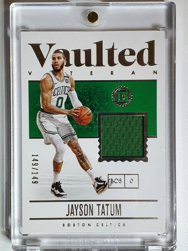 2019 Panini Encased Jayson Tatum #PATCH /149 Game Worn Jersey - Ready to Grade