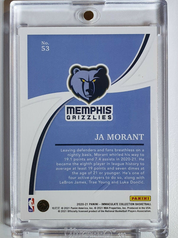 2020 Panini Immaculate Ja Morant #53 SILVER /99 - Ready to Grade