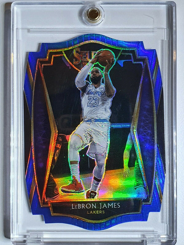 2021 Panini Select LeBron James #113 BLUE /249 Die Cut Premier Level - Rare