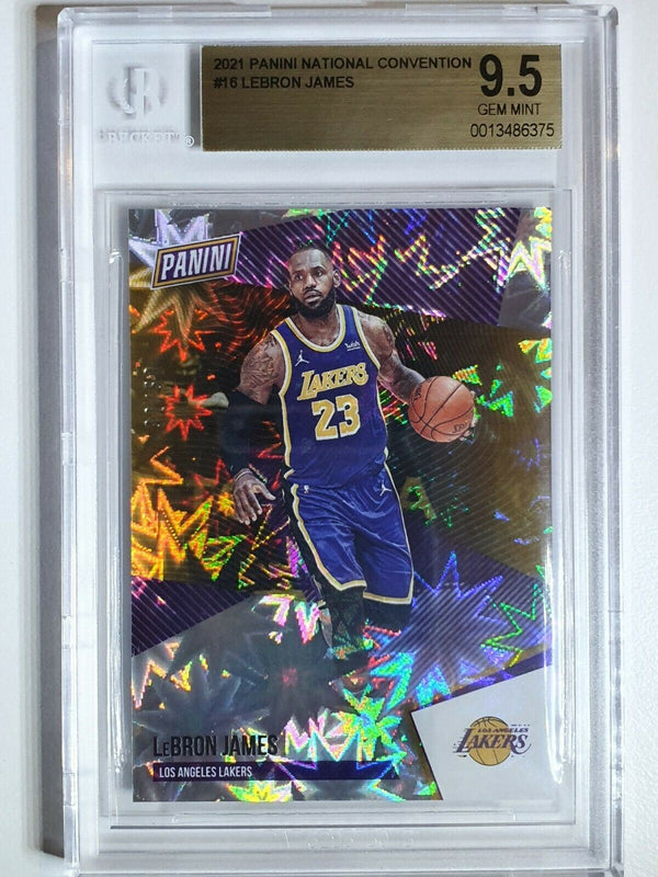 2021 Panini National LeBron James #16 EXPLOSION /50 - BGS 9.5 (POP 3)