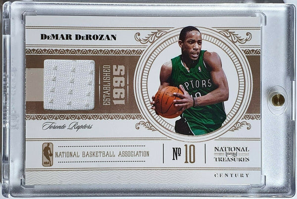 2011 National Treasures DeMar DeRozan #PATCH /99 Game Worn Jerset - Rare