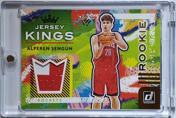 2021 Donruss Alperen Sengun Rookie #PATCH Jersey Kings PRIME /25 RC - Rare