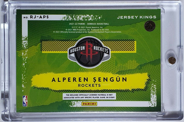 2021 Donruss Alperen Sengun Rookie #PATCH Jersey Kings PRIME /25 RC - Rare