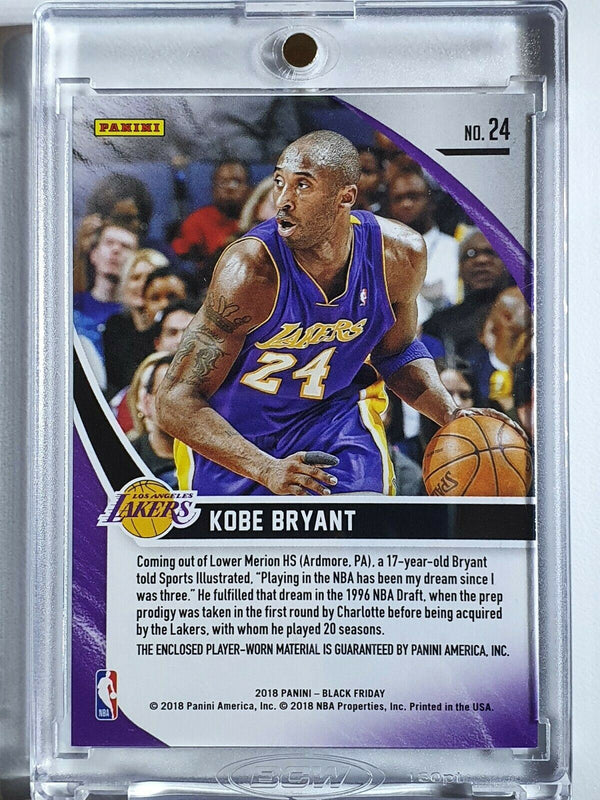 2018 Panini Black Friday Kobe Bryant #PATCH Escher Square /25 - Ready to Grade