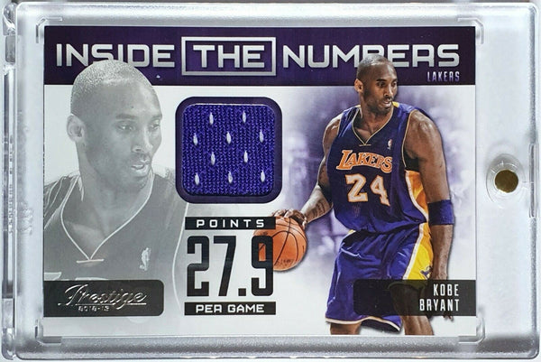 2012 Prestige Kobe Bryant #PATCH Game Worn Jersey - Ready to Grade