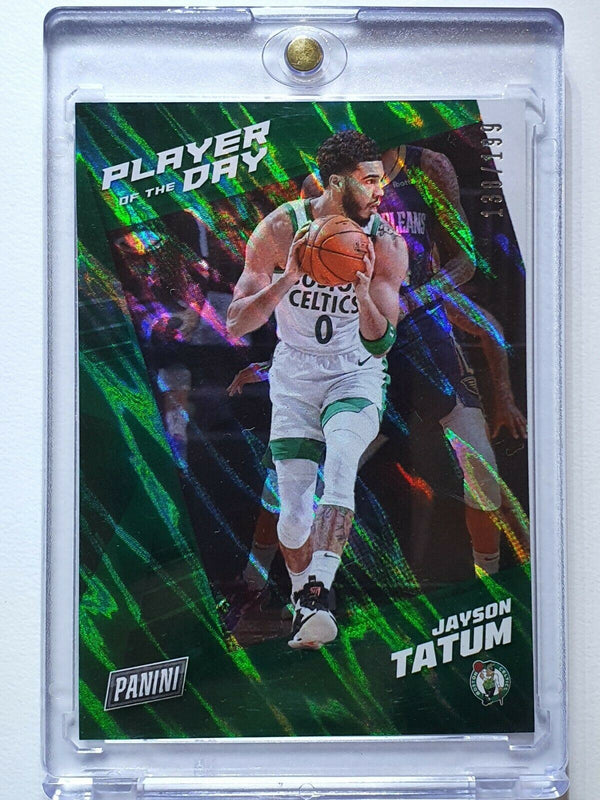 2021 Panini Jayson Tatum #4 MOON LAVA /199 Player of the Day - Ready to Grade