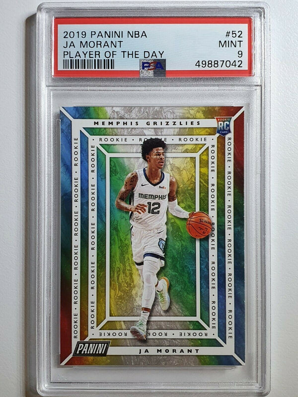 2019 Panini Ja Morant Rookie #52 Player of the Day RC - PSA 9