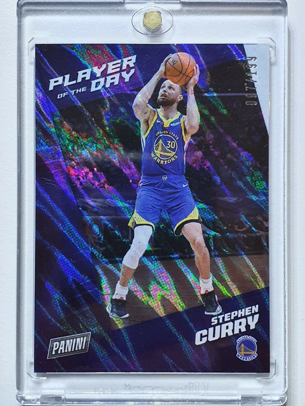 2021 Panini Stephen Curry #16 MOON LAVA /199 Player of the Day - Ready to Grade