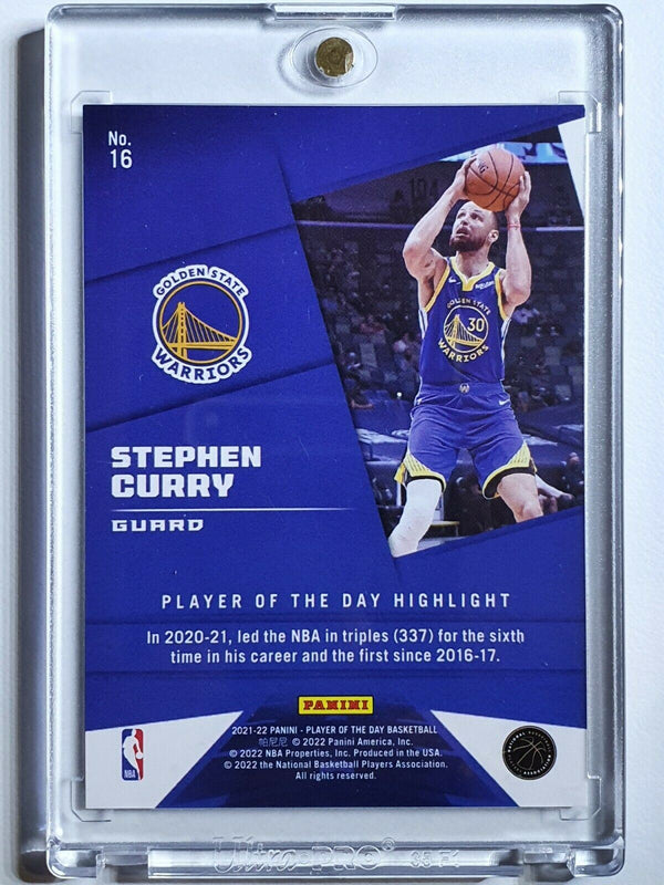 2021 Panini Stephen Curry #16 MOON LAVA /199 Player of the Day - Ready to Grade